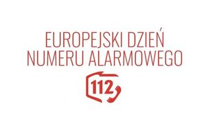 Grafika z napisem Europejski Dzień Numeru Alarmowego 112